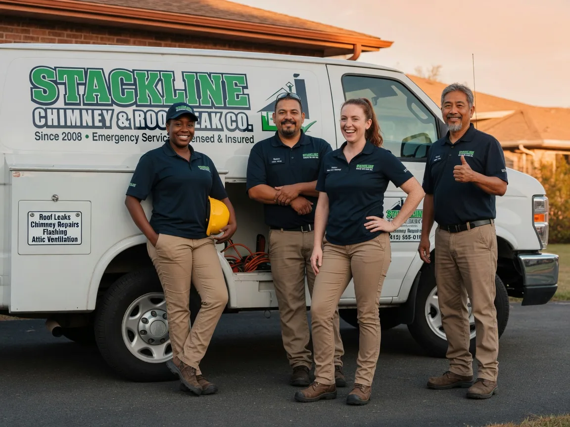 Chimney flashing repair company in New Summerfield, TX